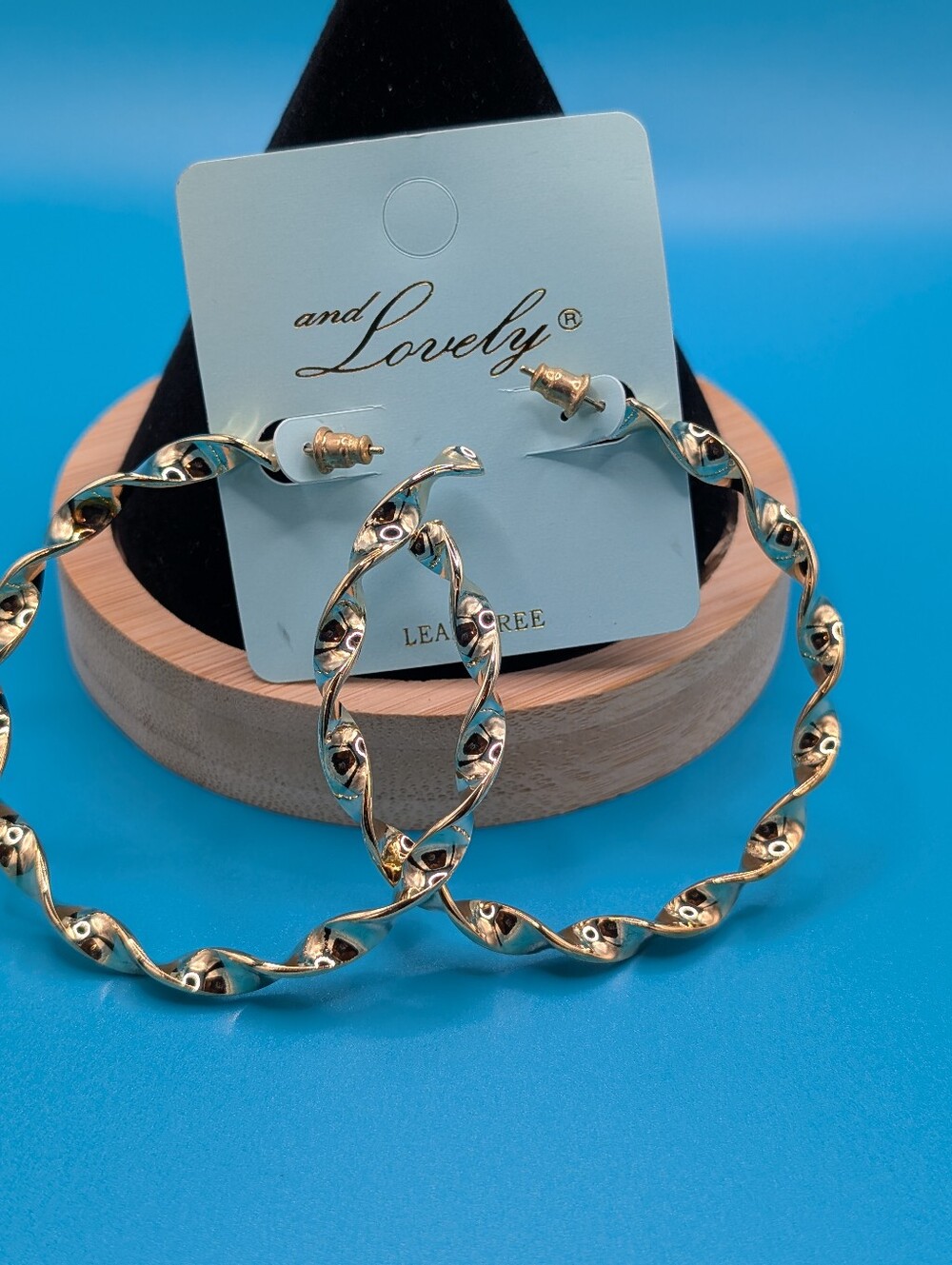 Gold Twisted Hoop Earrings